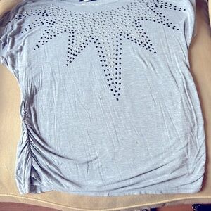 Grey Casual Jean Top